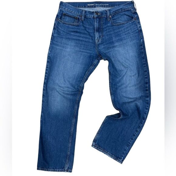 Old Navy regular standard medium wash jeans size 34/30 - Picture 2 of 12